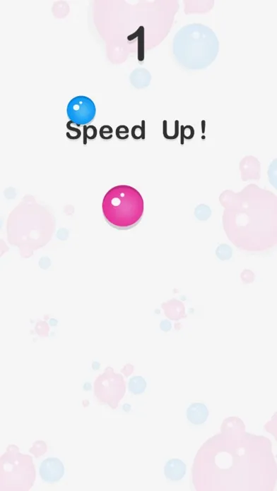 ภาพหน้าจอของ Red and blue spheres