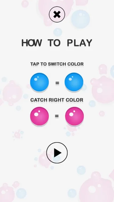 ภาพหน้าจอของ Red and blue spheres