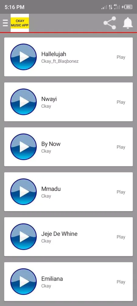 Ckay Songs Screenshots