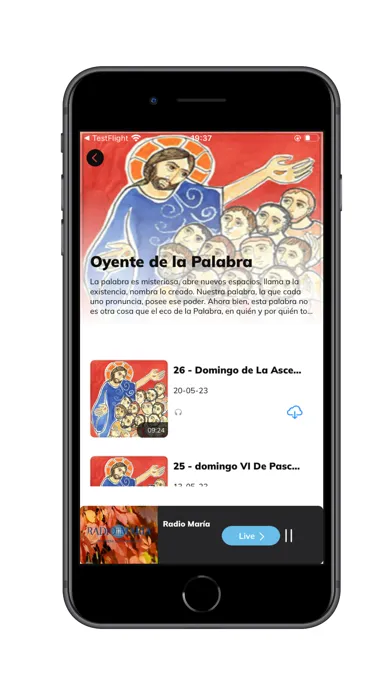 Ảnh chụp màn hình của Radio Maria TV Chile
