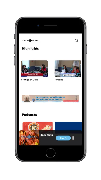 Ảnh chụp màn hình của Radio Maria TV Chile