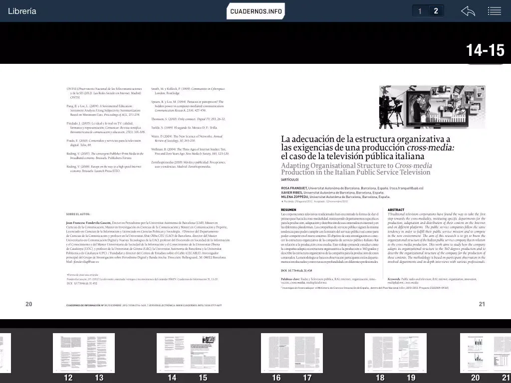 Cuadernos de Información iPad 应用截图