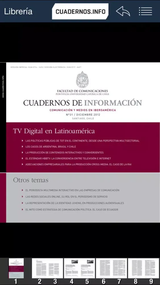 Cuadernos de Información应用截图