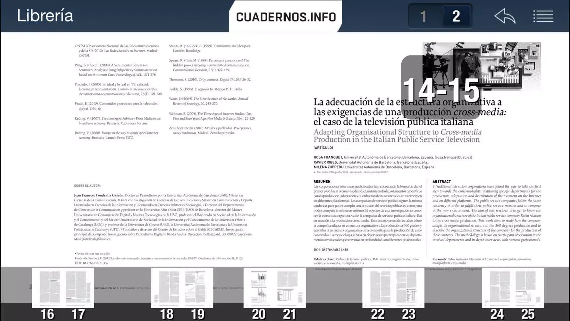 Cuadernos de Información应用截图