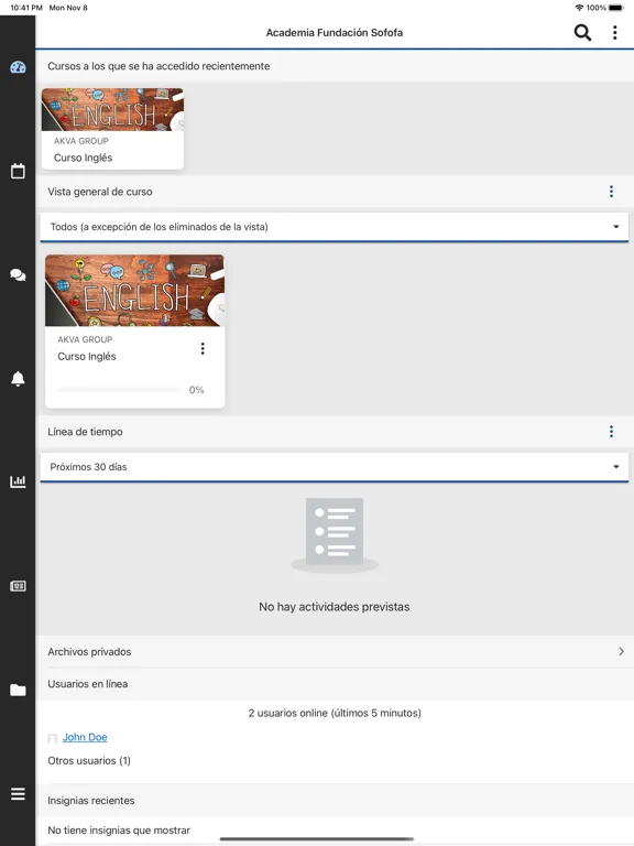 Academia Fundación Sofofa iPad  स्क्रीनशॉट