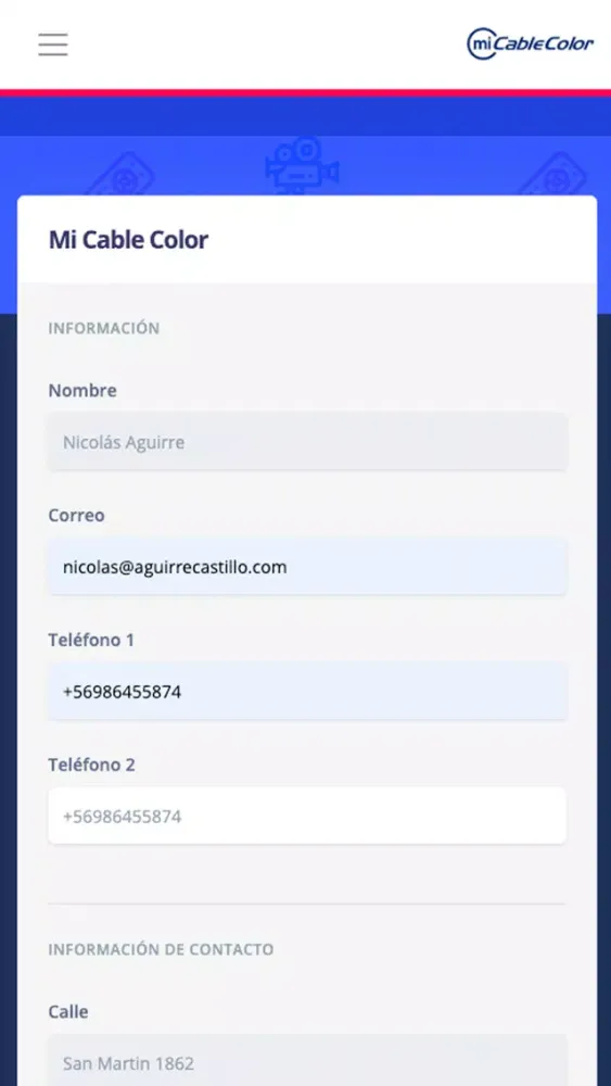Ảnh chụp màn hình của Mi CableColor