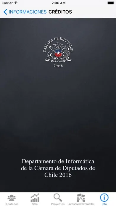 Zrzuty ekranu Diputados Chile
