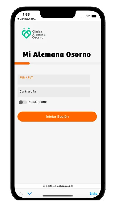 Clínica Alemana Osorno スクリーンショット