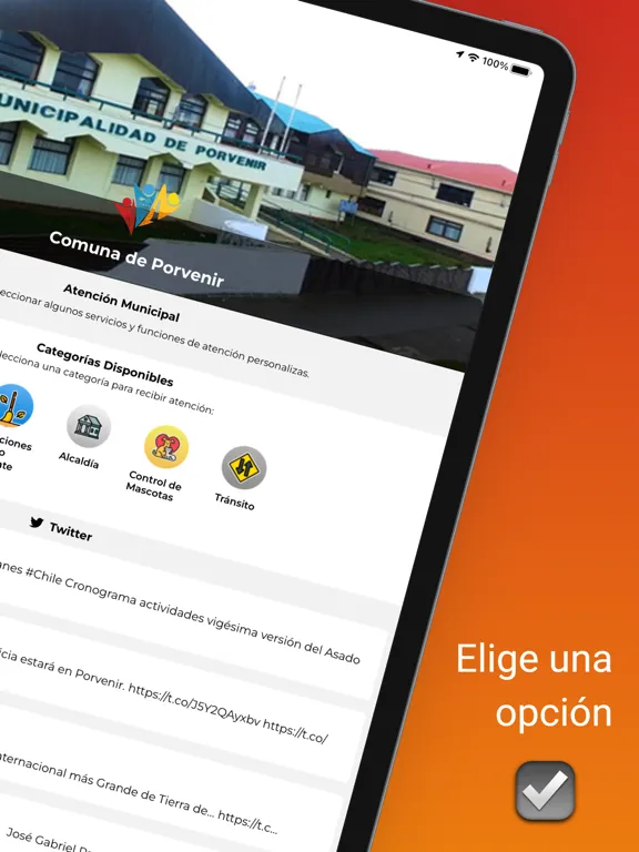 Municipalidad de Porvenir iPad  Screenshots