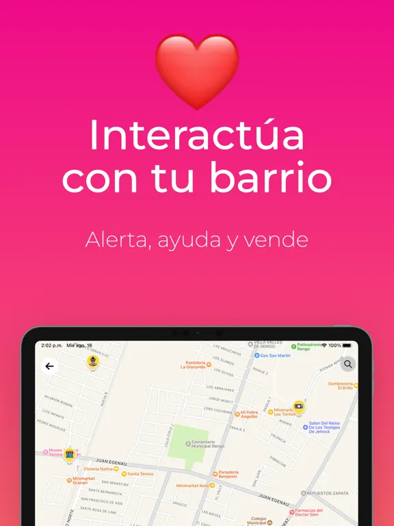 Tangkapan layar Municipalidad de Rengo iPad 