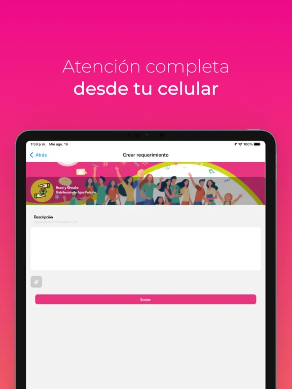 Tangkapan layar Municipalidad de Rengo iPad 