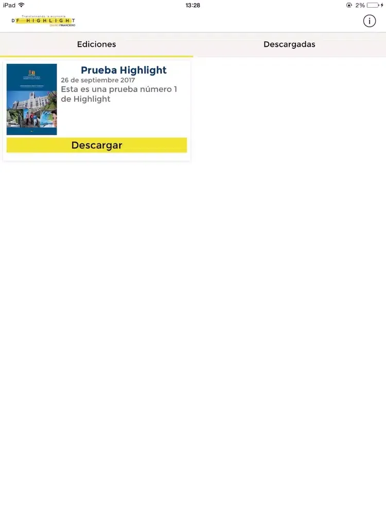 ภาพหน้าจอของ DF Highlight iPad