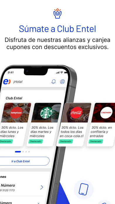 Captures d'écran de Entel