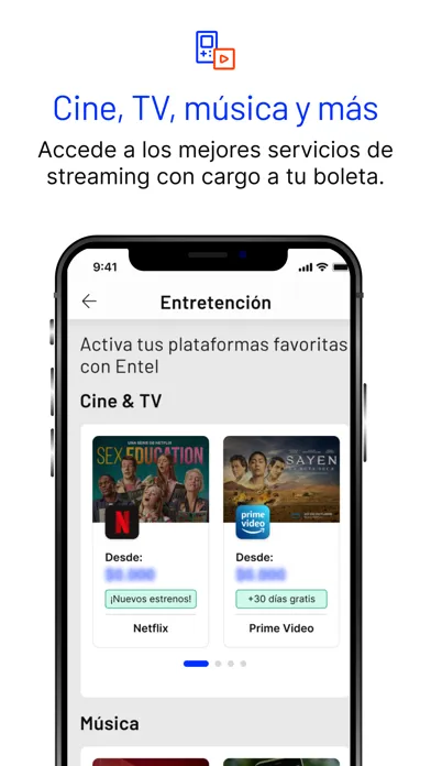 Captures d'écran de Entel
