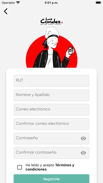 Tangkapan skrin Tarjeta Las Condes