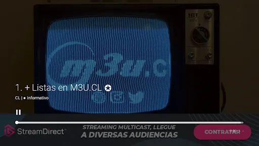 Zrzuty ekranu M3U.CL para Android TV