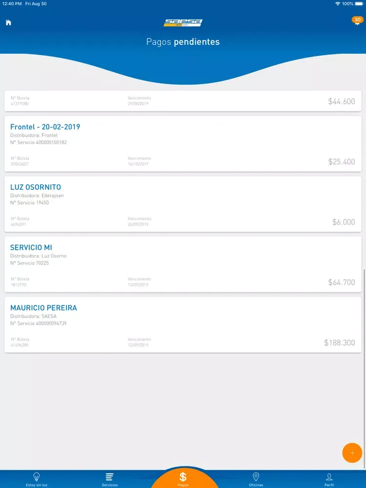Frontel iPad  Screenshots