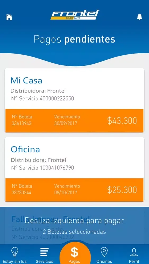 Frontel Screenshots