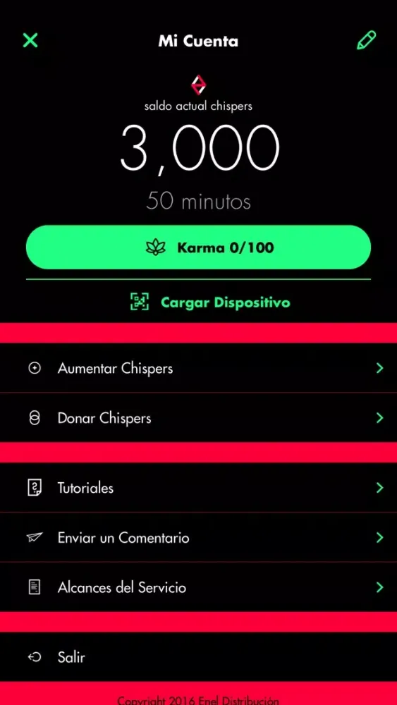 Capturas de tela do Chispers