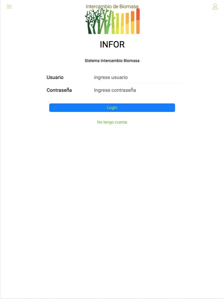 InforBioMasa iPad  Screenshots