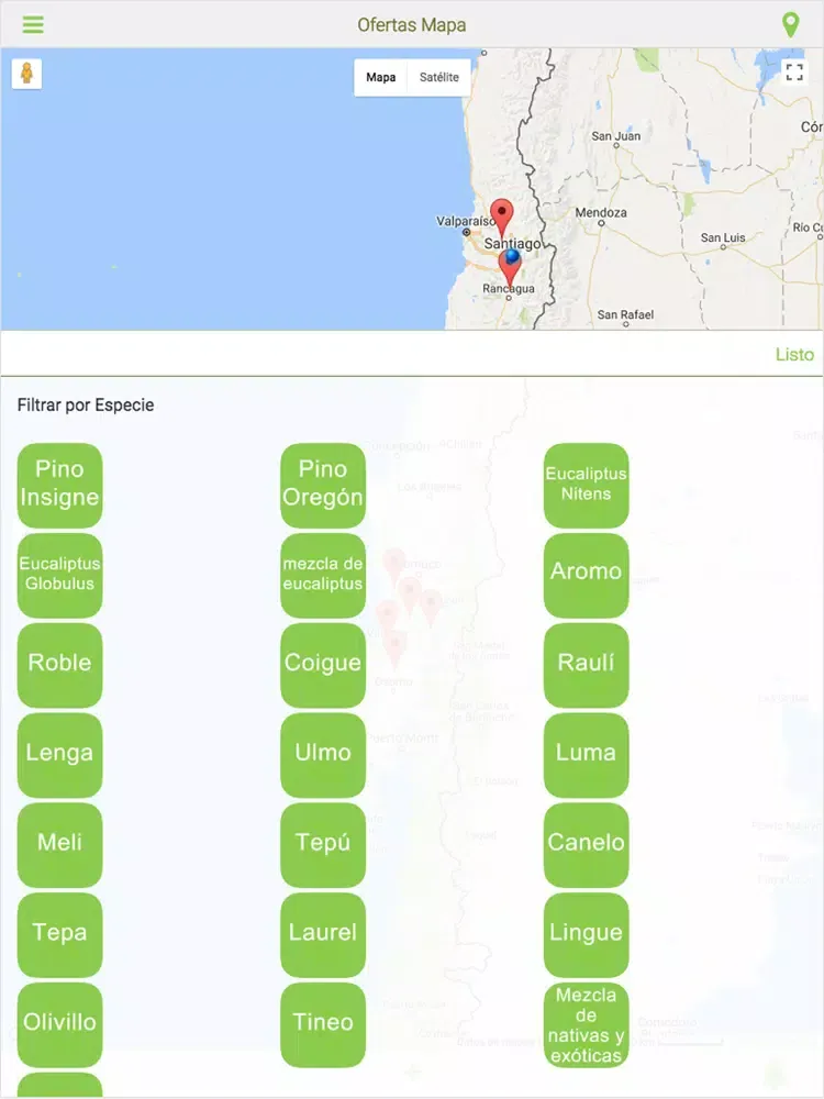 InforBioMasa iPad  Screenshots