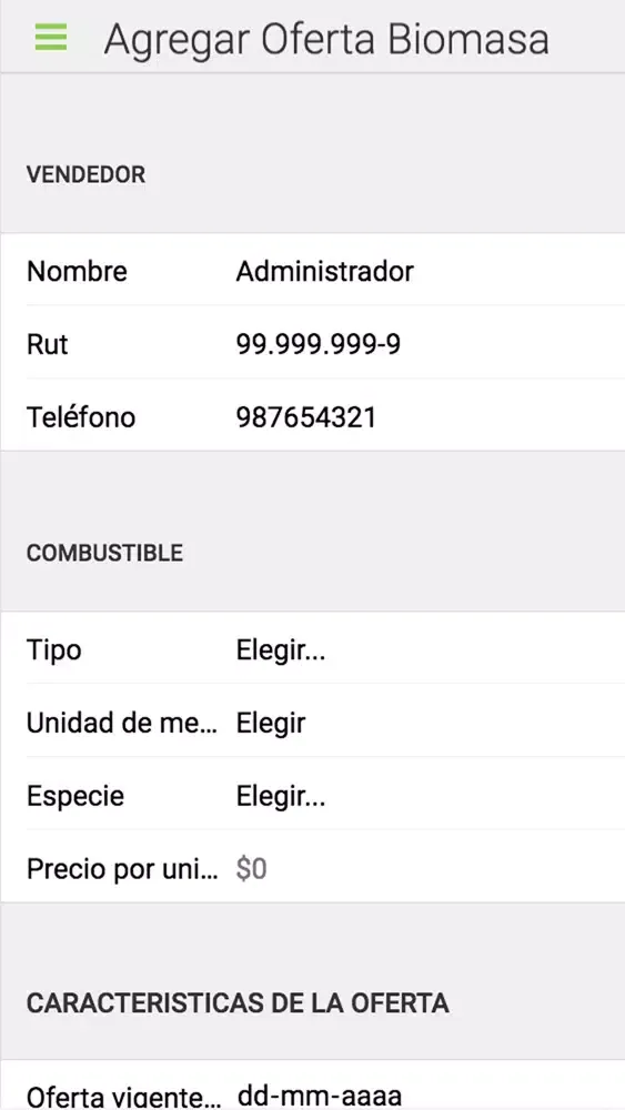 InforBioMasa Screenshots