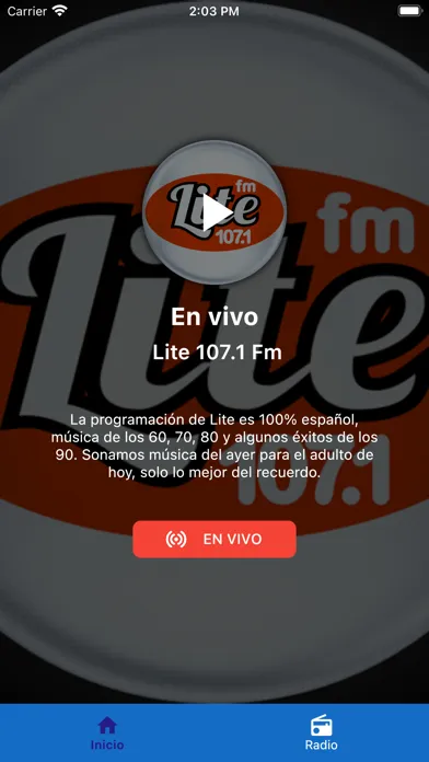 Captures d'écran de Nica Radios