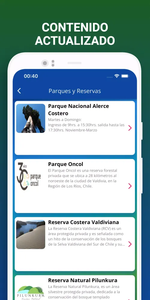 Valdivia App Screenshots