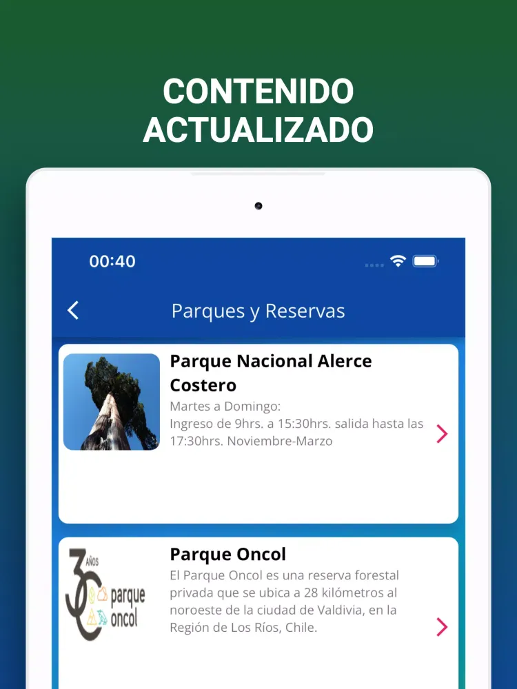 Valdivia App Screenshots