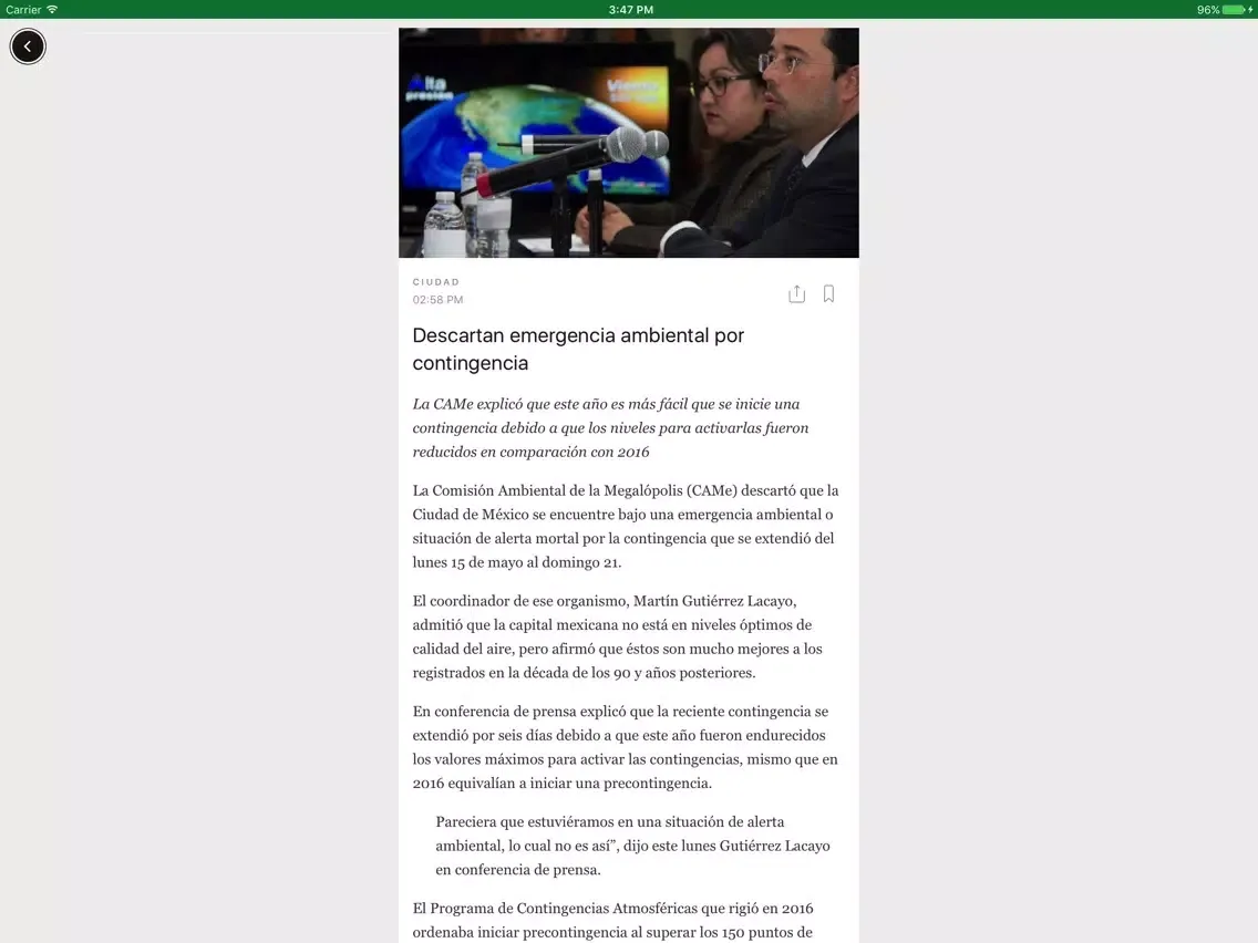 تصاویر Publimetro Chile iPad 