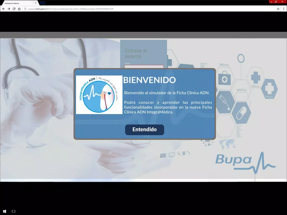 Capturas de tela do Simulador Ficha Clínica iPad 