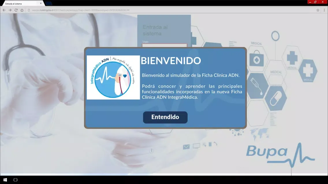 Capturas de tela do Simulador Ficha Clínica