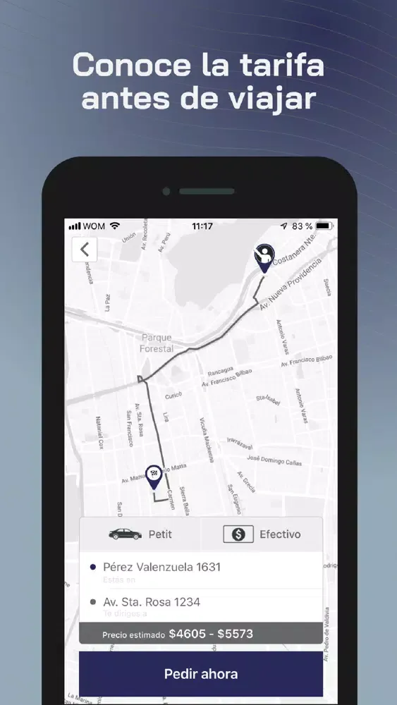 Ảnh chụp màn hình của Movil Pass Pasajero