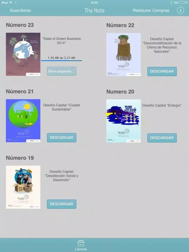 Revista The Note iPad  Screenshots