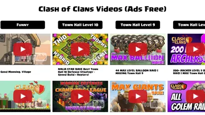 Zrzuty ekranu Videos "for Clash of Clans" - Guide, Funny, Tutorial