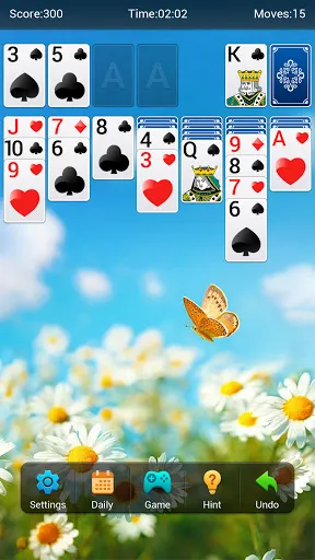 Capturas de tela do Solitaire