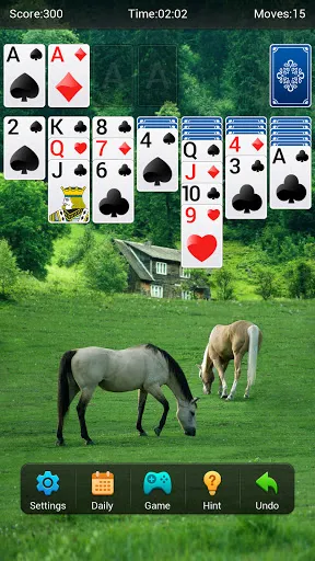 Capturas de tela do Solitaire
