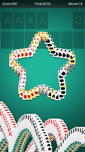 Capturas de tela do Solitaire