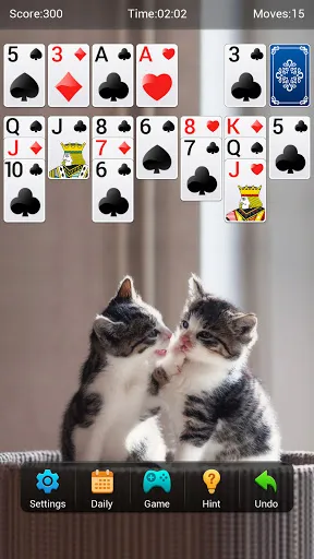 Capturas de tela do Solitaire