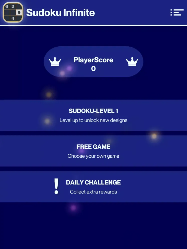 Sudoku Infinite Screenshots