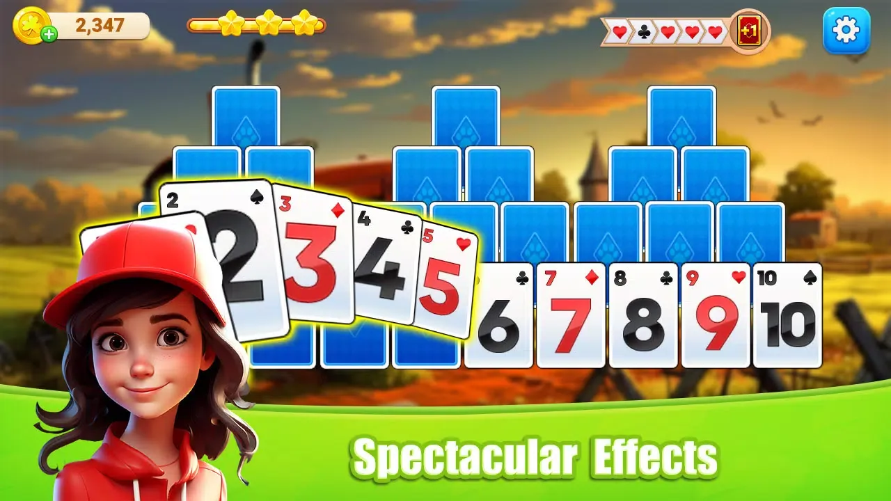 Screenshot di Solitaire