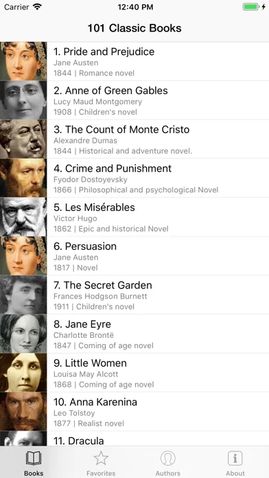 Captures d'écran de 101 Classic Books