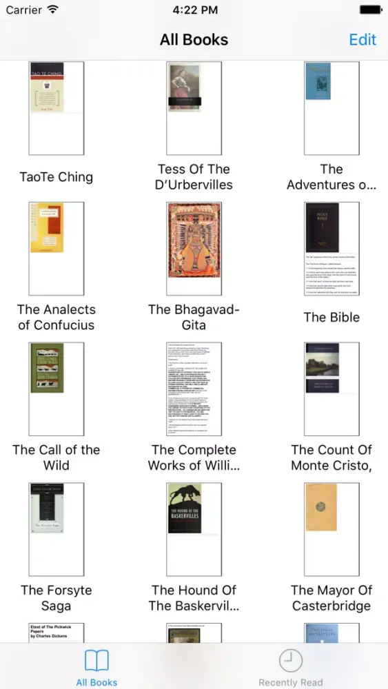 Tangkapan layar Classics