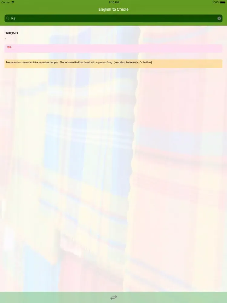 Zrzuty ekranu St. Lucian English Creole Dict iPad 