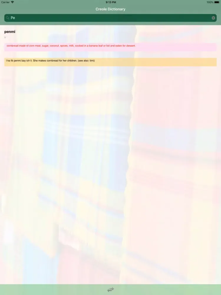 Zrzuty ekranu St. Lucian English Creole Dict iPad 