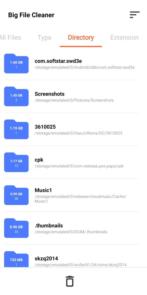 BigFile Cleaner Screenshots