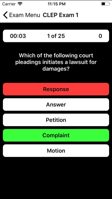 CLEP Business Law Prep Screenshots