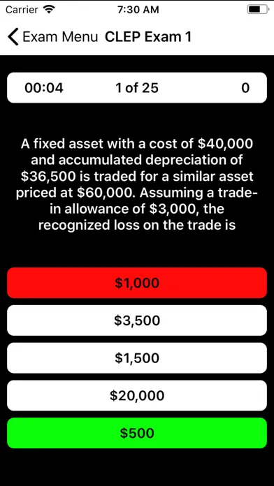 CLEP Financial Accounting Prep Screenshots