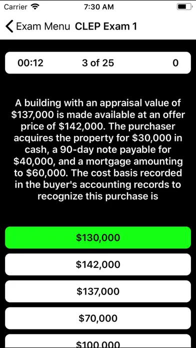 CLEP Financial Accounting Prep Screenshots