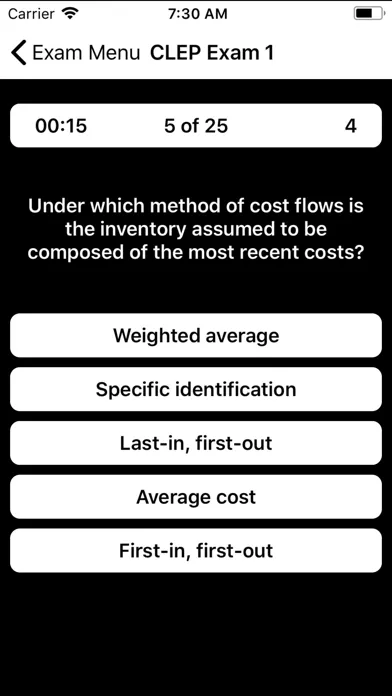 CLEP Financial Accounting Prep Screenshots